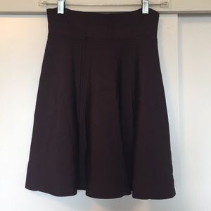 Wilfred Plum Stretch Flare Skirt